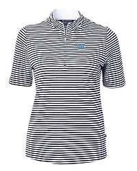 UNC Cutter & Buck Women's Eco Pique Stripe Top