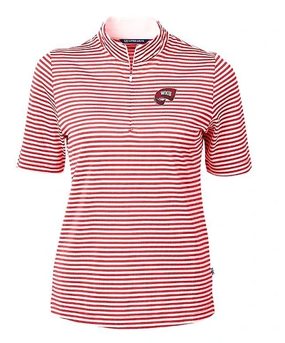 Western Kentucky Cutter & Buck Women's Eco Pique Stripe Top