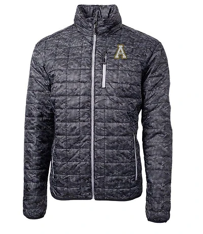 App State Cutter & Buck Rainier Eco Insulated Printed Puffer Jacket