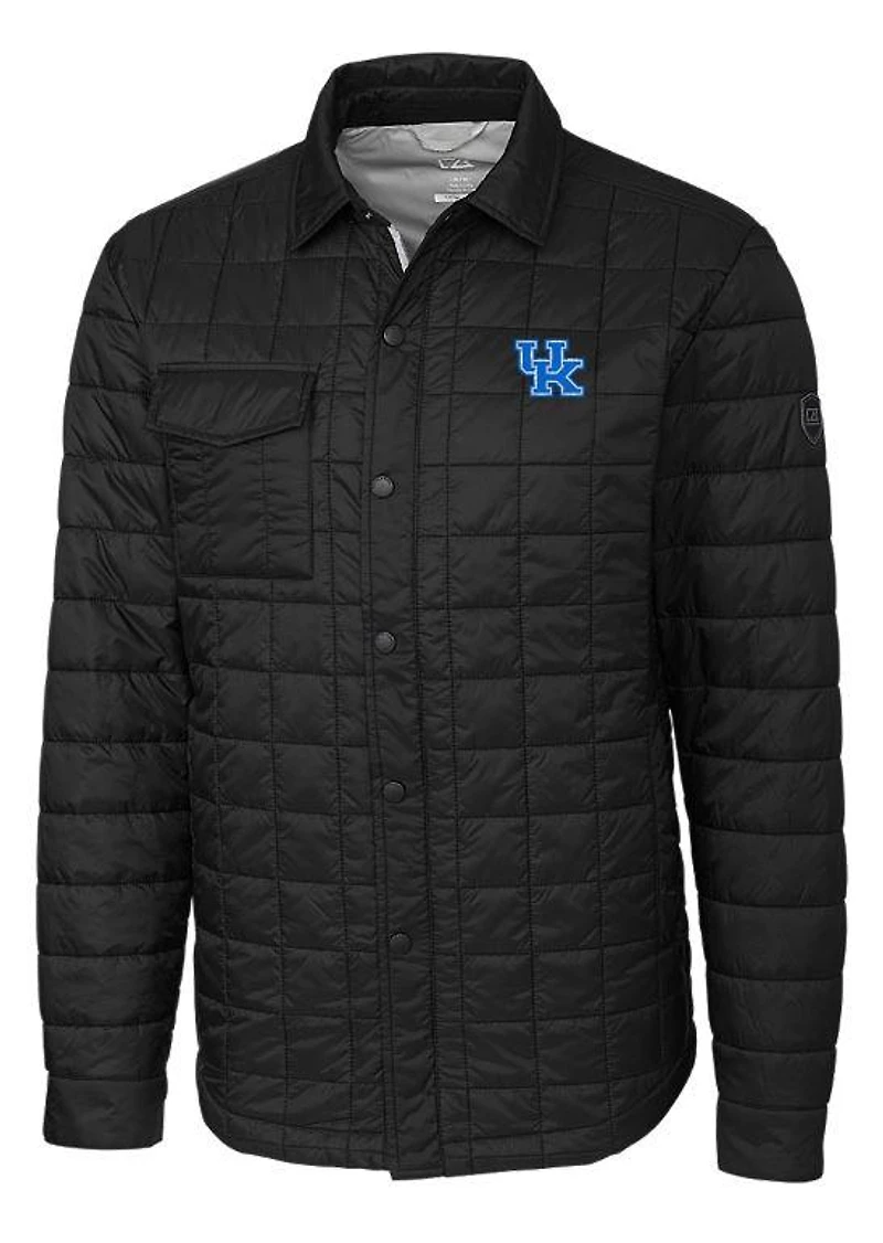 Kentucky Cutter & Buck Men's Rainier Quilted Shirt Jacket