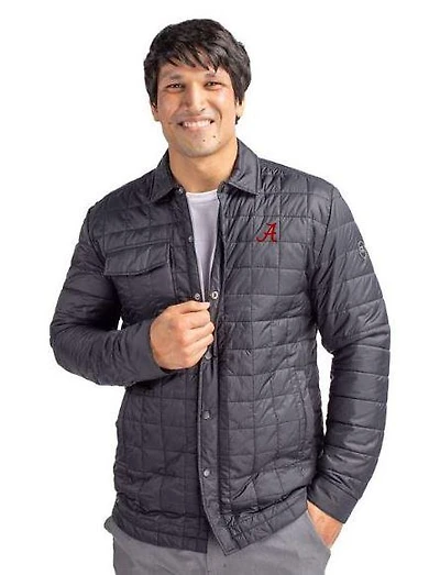 Alabama Cutter & Buck Men's Rainier Quilted Shirt Jacket