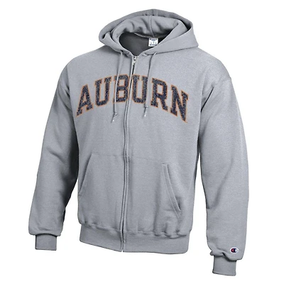 Auburn Champion Arch Full Zip Hoodie