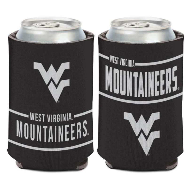 West Virginia 12 Oz Blackout Can Cooler
