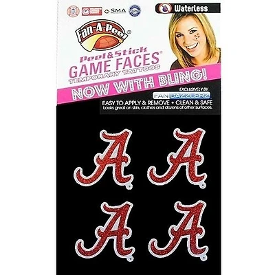 Alabama Glitter Waterless Face Tattoos