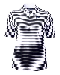 Auburn Script Cutter & Buck Women's Eco Pique Stripe Top