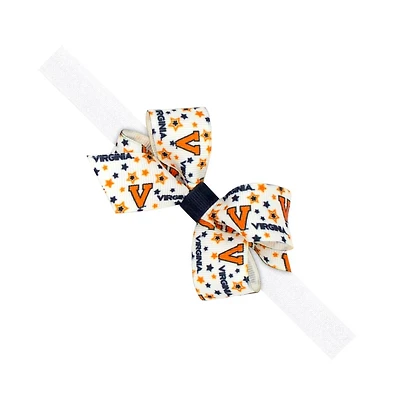 Virginia Weeones Grosgrain Bow on Elastic Band