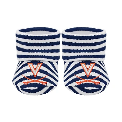 Virginia Creative Knitwear Infant Striped Booties
