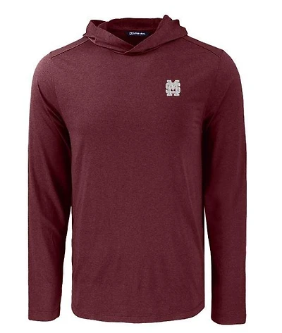 Mississippi State Cutter & Buck Interlock Coastline Epic Comfort Hooded Shirt