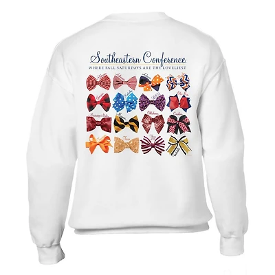 SEC Ribbons and Bows Comfort Colors Crew