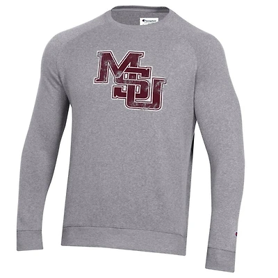 Mississippi State Champion Vault Interlock Triumph Fleece Raglan Crew