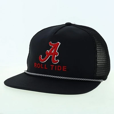Alabama Legacy Front Nine Rope Mesh Adjustable Cap