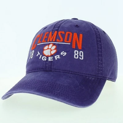 Clemson Legacy Terra Twill Bridge Embroidered Relaxed Cap