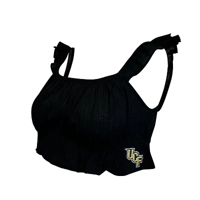 UCF Emerson Toto Embroidered Ruffle Cropped Top