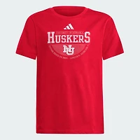 Nebraska Adidas YOUTH Hold the Line Fresh Tee