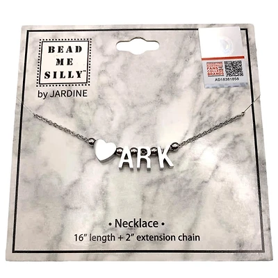 Arkansas Initial Necklace
