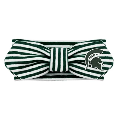 Michigan State Creative Knitwear Infant Striped Knot Headband