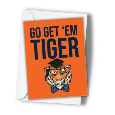 Go Get 'Em Tiger Greeting Card