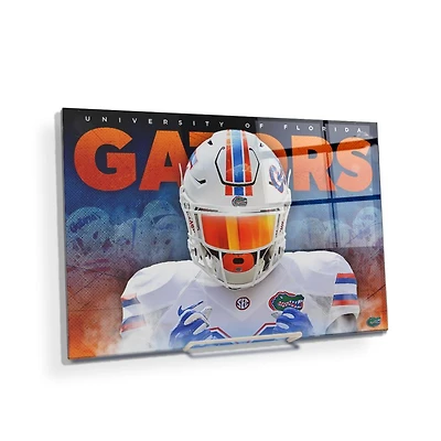 Florida 12 X 8 Inch Gators Fight Mini Acrylic Wall Art