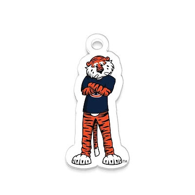Auburn Aubie Acrylic Bag Tag