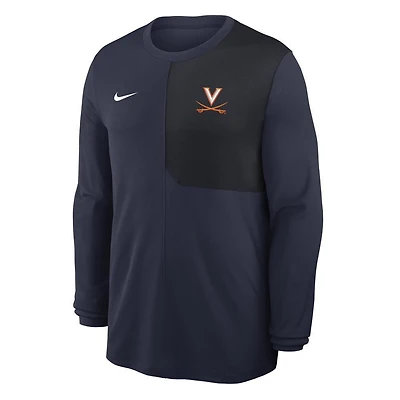 Virginia Nike Dri-Fit UV Coach Long Sleeve Top