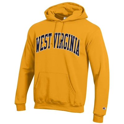 West Virginia Champion Fleece Screen Print Arch Hoodie
