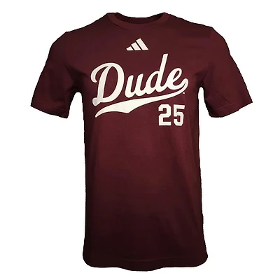 Mississippi State Adidas Dude Script Fresh Tee