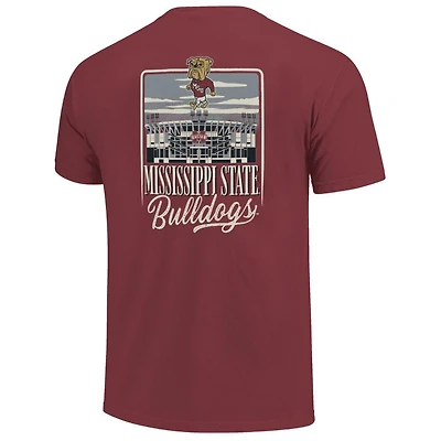 Mississippi State Stadium Sky Comfort Colors Pocket Tee