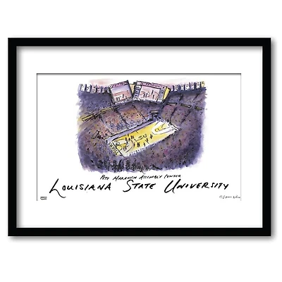 LSU Pete Maravich Assembly Center Framed Wall Art