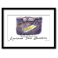 LSU Pete Maravich Assembly Center Framed Wall Art