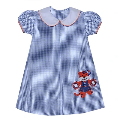 Auburn Cheerleader Tiger Applique Dress