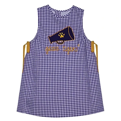 LSU Megaphone Applique Dress