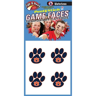 Auburn Paw Waterless Face Tattoos