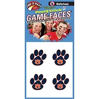 Auburn Paw Waterless Face Tattoos