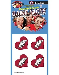 Arkansas Heart Waterless Face Tattoos