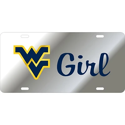 West Virginia Logo Girl License Plate