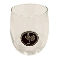 Virginia Tech Stemless Hokiebird Wine Glass