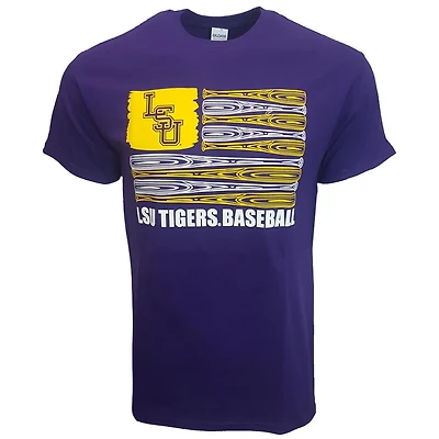LSU Bat Flag Short Sleeve Tee