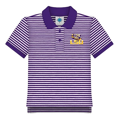 LSU Toddler Striped Polo