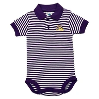 LSU Infant Striped Polo Bodysuit