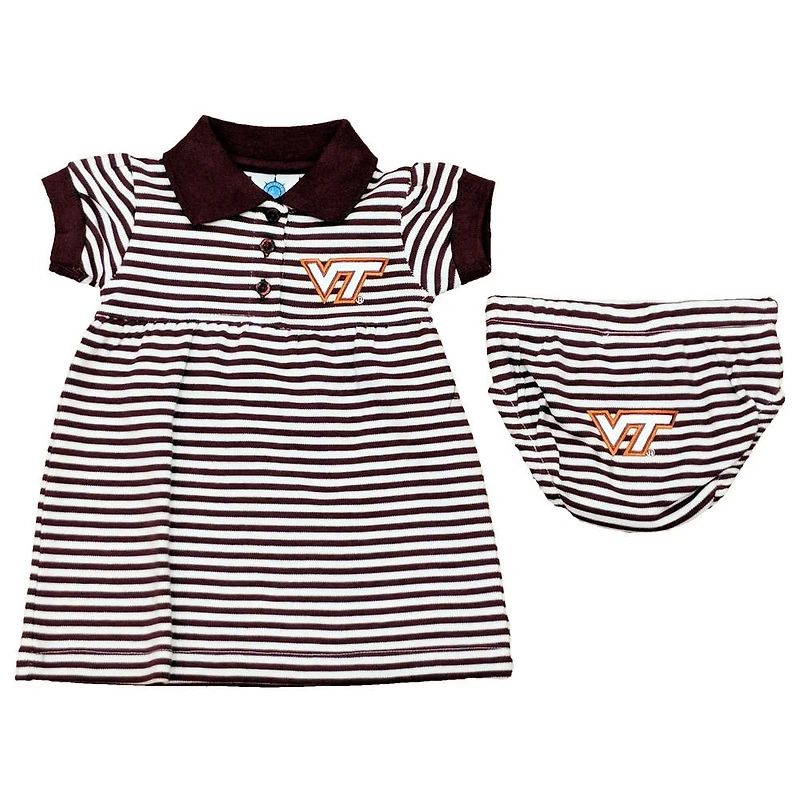 Virginia Tech Infant Striped Gameday Dress With Bloomer