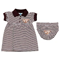 Virginia Tech Infant Striped Gameday Dress With Bloomer