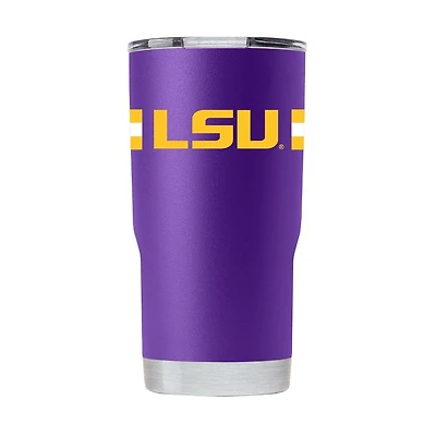 LSU Gametime Sidekick Oz Striped Tumbler With Lid