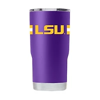 LSU Gametime Sidekick 20 Oz Striped Tumbler With Lid