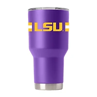 LSU Gametime Sidekick 30 Oz Striped Tumbler With Lid