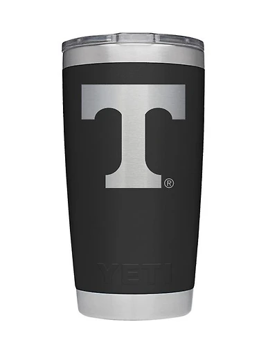 Tennessee Yeti 20 Oz Black Powder Coated Rambler