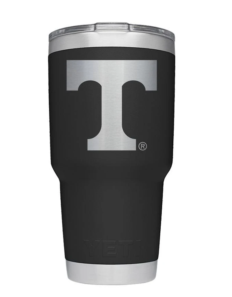 Tennessee Yeti 30 Oz Black Powder Coated Rambler