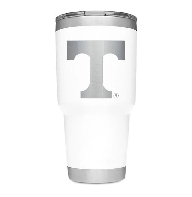 Tennessee Yeti Oz White Powder Coated Rambler