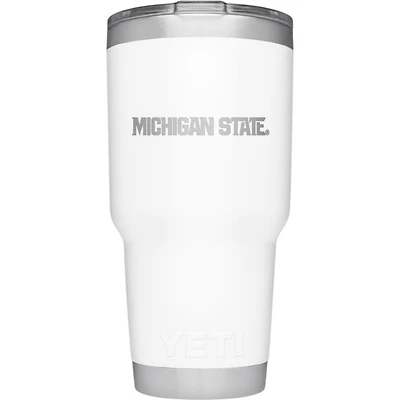 Michigan State Yeti 30oz White Powder Coated Rambler
