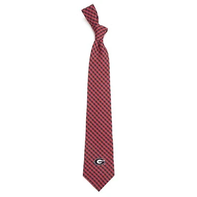 Georgia Eagles Wings Gingham Tie