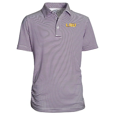 LSU Toddler Carson Striped Polo